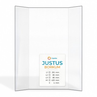 Vetro Justus BORKUM Prismatico per stufa a legna