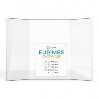 Wood Burning Stove glass for Eurimex Oktavius - High quality ceramic glass - Capska