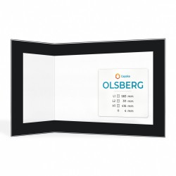 Vitre Olsberg OSORNO L - Verre Pliée Sérigraphié pour insert