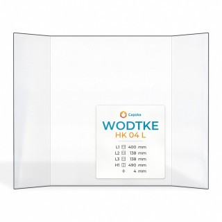 Vetro per inserto da camino Wodtke Hk 04 L - Vetro ceramico di alta qualità - Capska
