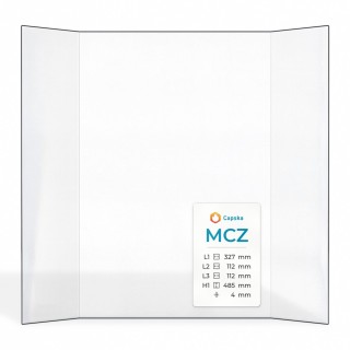 Vetro per inserto da camino Mcz Airsystem E50 - Vetro ceramico di alta qualità - Capska