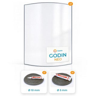 Pack vitre courbe Godin NEO avec joints