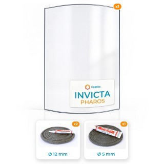 Pack Vitre Courbe + Joints pour Invicta PHAROS