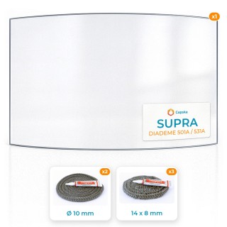 SUPRA DIADEME 501A / 531A - Glas + Dichtungspaket