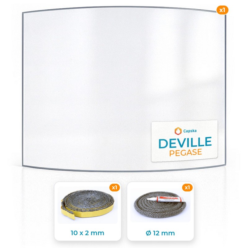 Deville PEGASE - Vitre Courbe + Joints
