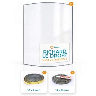 Vetro Richard Le Droff MEGEVE / MEGEVE 2 con guarnizione