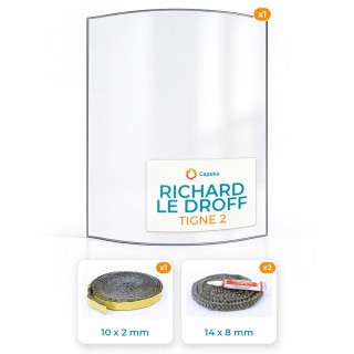 Vetro Richard Le Droff TIGNE 2 - Resistente fino a 800°C