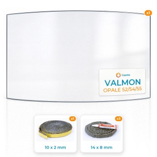 VALMON OPALE 52/54/55 - Glas + Dichtung