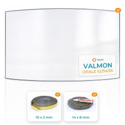 VALMON OPALE 52/54/55 - Paket : Glas + Dichtung