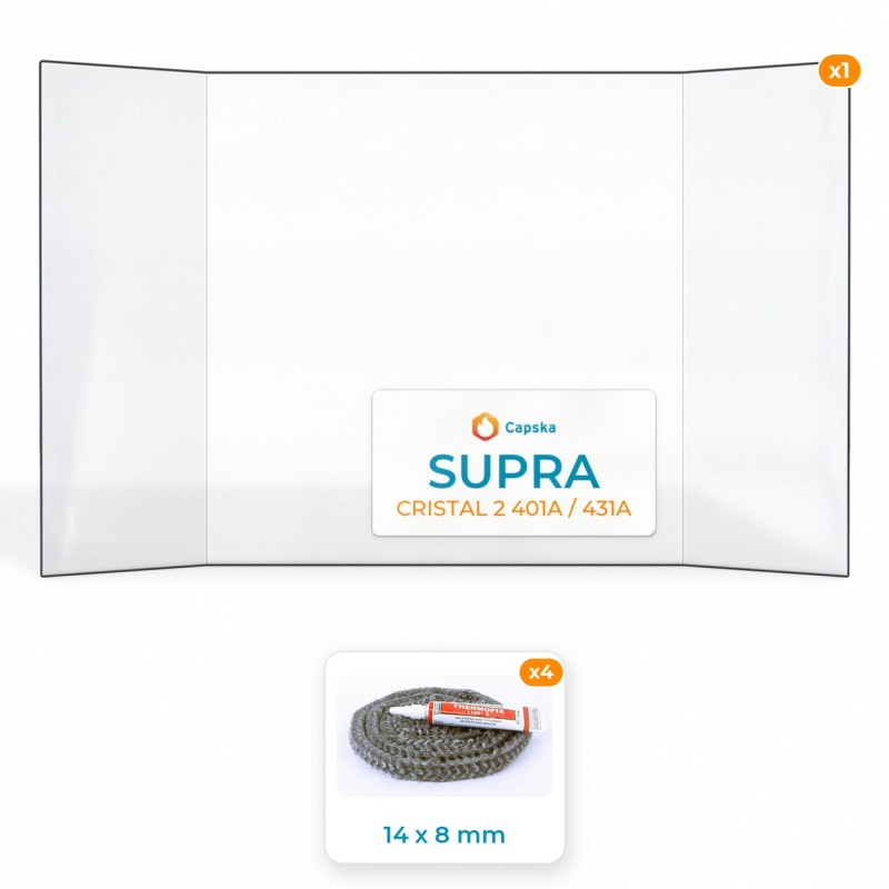 SUPRA CRISTAL 2 401A / 431A - Glas + Dichtung