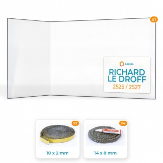 Vitre pliée Richard Le Droff 2525 / 2527 - Pack avec Joints