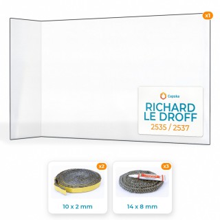 Richard Le Droff 2535 / 2537 - Pack Vitre Pliée + Joints