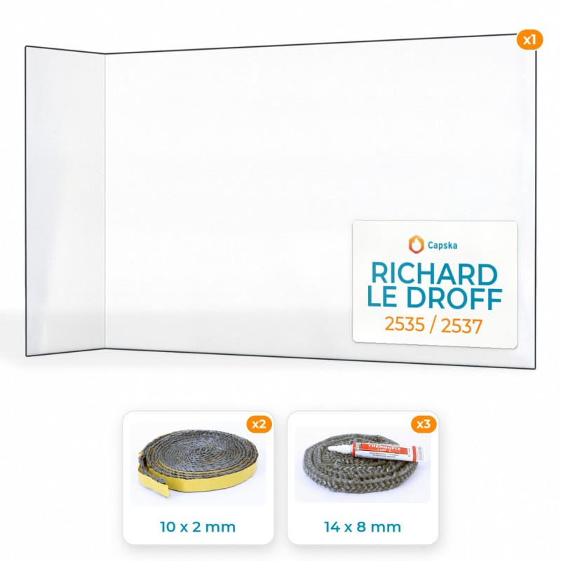 Richard Le Droff 2535 / 2537 - Pack Vitre Pliée + Joints