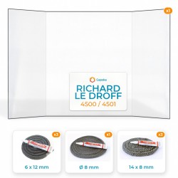 Richard Le Droff 4500 / 4501 - Pack Vitre Prismatique + Joints