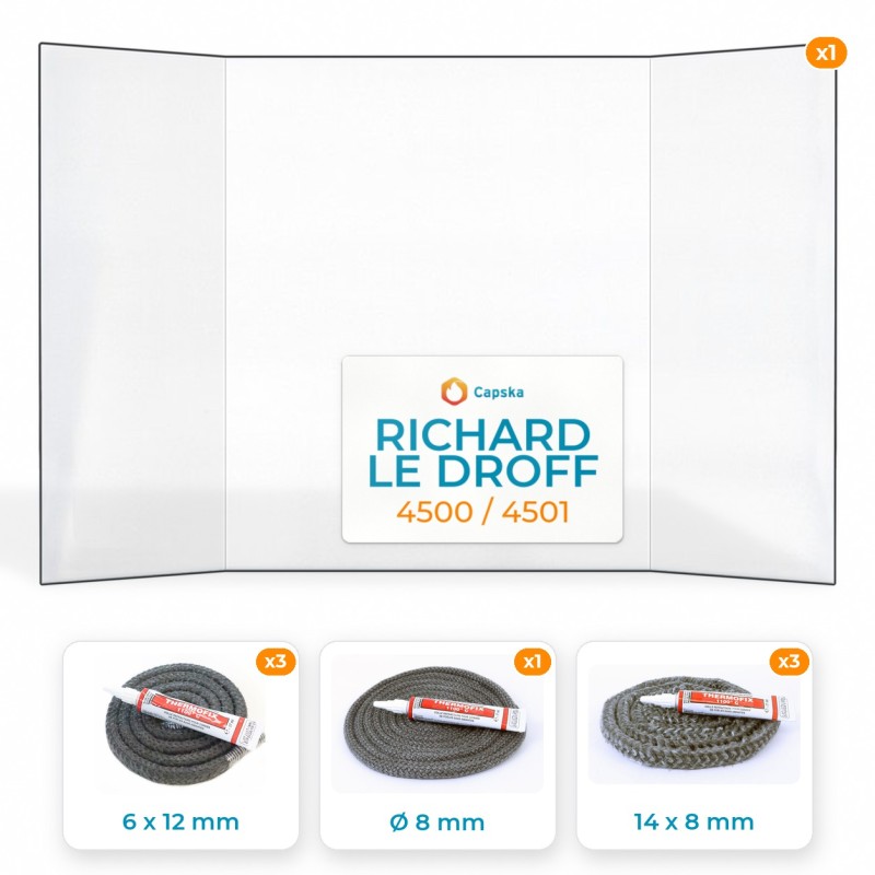 Pack Vitre Prismatique Richard Le Droff 4500/4501 avec Joints