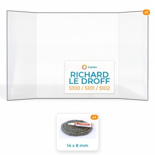 Pack Vitre Prismatique + Joints Richard Le Droff 5100/5101/5102