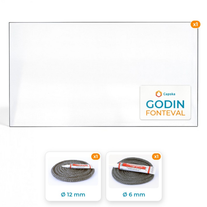 Vetro Godin FONTEVAL resistente fino a 800°C