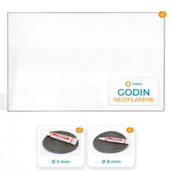 Godin NEOFLAMME - Rectangular panel Pack