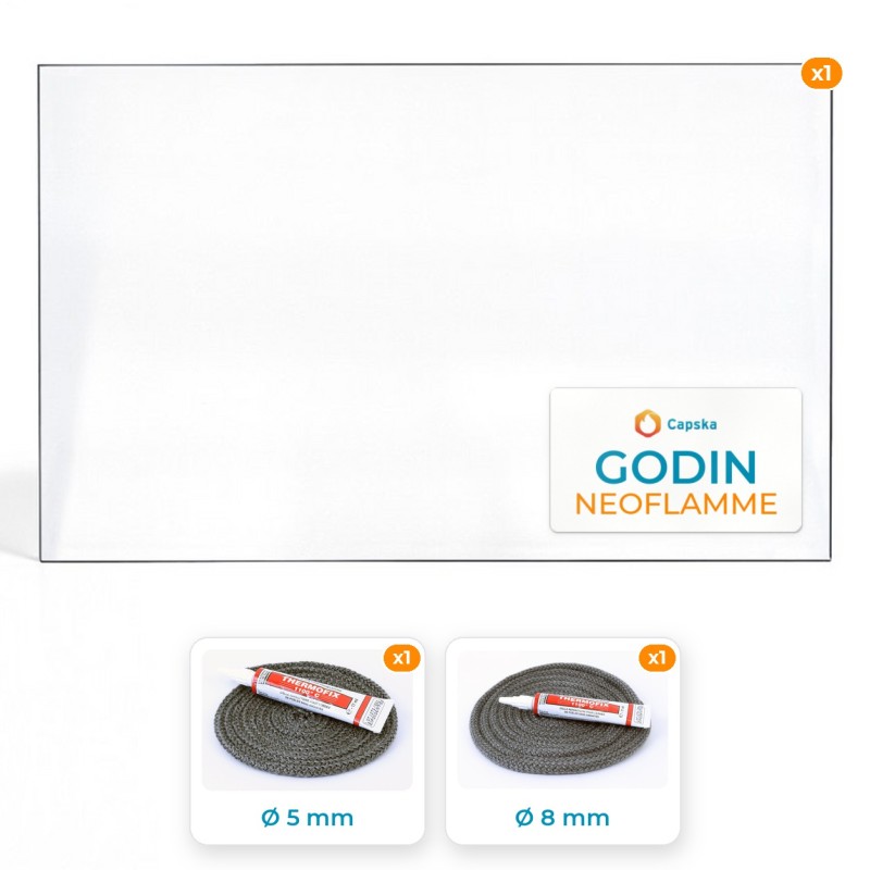 Godin NEOFLAMME Glass Panel - Order Online