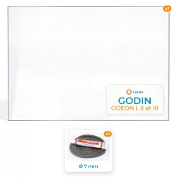 Godin ODEON I, II et III - Pack Vitre Rectangle + Joints