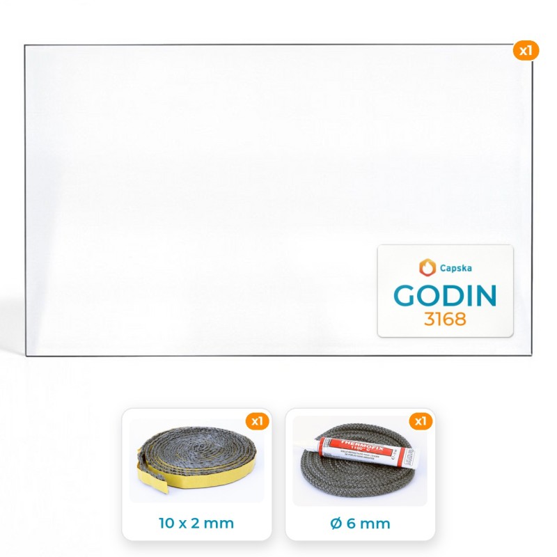 Vetro Godin 3168 - Resistente fino a 800°C