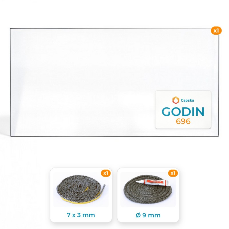 GODIN 696 - Glas und Dichtungspaket