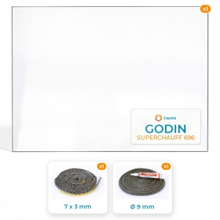 Vitre Godin Superchauff 696 655x485mm - Capska