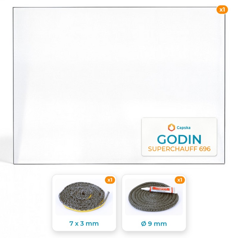 GODIN SUPERCHAUFF 696 - Paket Glas + Dichtung