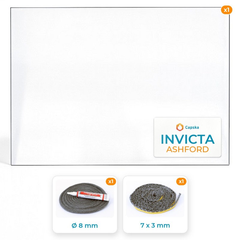 INVICTA ASHFORD - Glas + Dichtung für Kaminofen