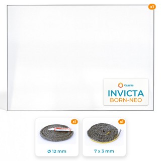 Pack Vitre Rectangle + Joints pour Invicta BORN-NEO