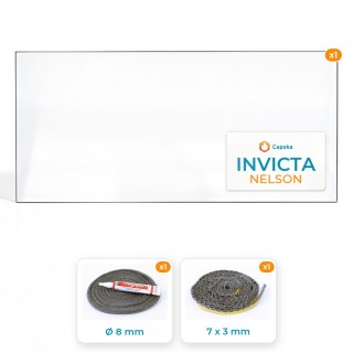 Vitre rectangle Invicta Nelson + Joints - Capska