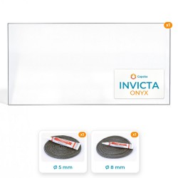 Invicta ONYX - Pack Vitre Rectangle + Joints