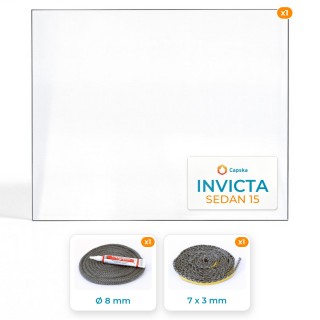 Vitre rectangle INVICTA SEDAN 15 - Pack Vitre Rectangle + Joints