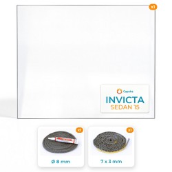 Invicta SEDAN 15 - Pack Vitre Rectangle + Joints