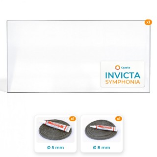 Vitre rectangle INVICTA SYMPHONIA - Pack Vitre + Joints