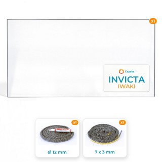Vitre rectangle INVICTA IWAKI - Pack Vitre + Joints