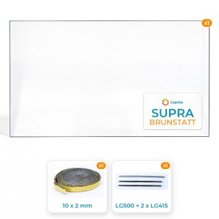 SUPRA BRUNSTATT - Glas + Dichtung für Kaminglas