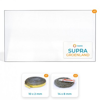 Vitre rectangle SUPRA GROENLAND - Pack vitre + joints