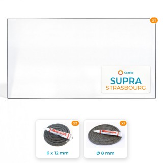 Vetro Supra STRASBOURG - Resistente 800°C - Certificato ISO9001