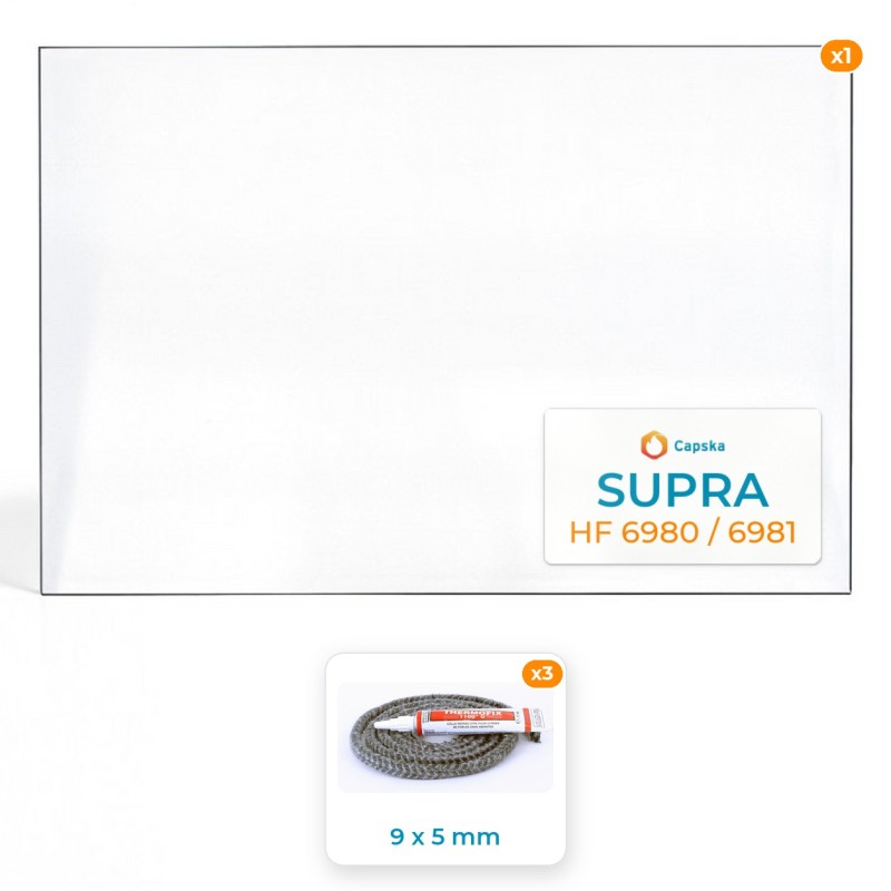 Pack Vitre Rectangle + Joints Supra HF 6980 / 6981