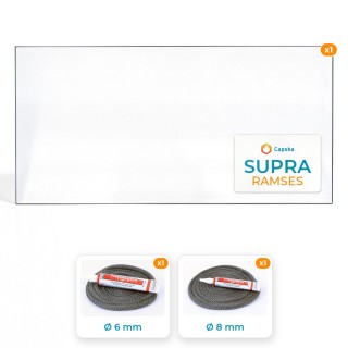 Vitre rectangle SUPRA RAMSES - Pack Vitre + Joints