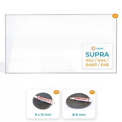 Supra 642 / 644 / 646R / 648 - Pack Vitre Rectangle + Joints