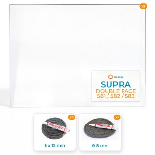 Vetro Supra DOUBLE FACE 581/582/583 - Resistente a 800°C