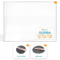 SUPRA DOUBLE FACE 581 / 582 / 583 - Paket : Glas + Dichtung