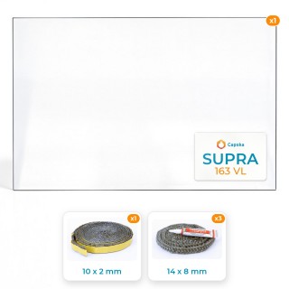 Vetro Supra 163 VL - Resistente 800°C - Certificato ISO9001