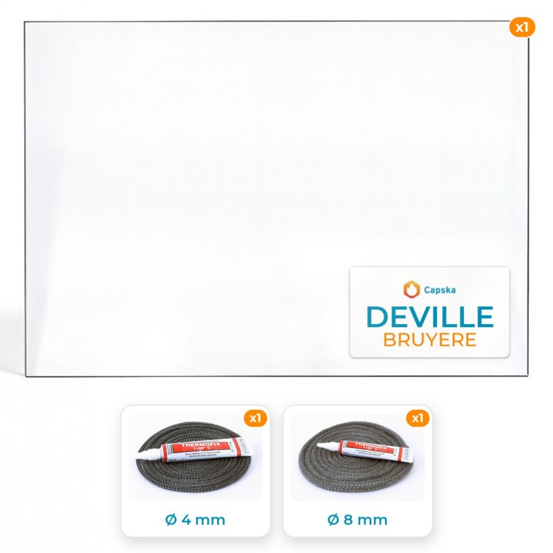 Deville BRUYERE - Pack Vitre Rectangle + Joints