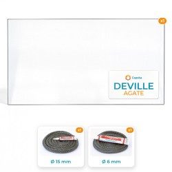 Deville AGATE - Pack Vitre Rectangle + Joints