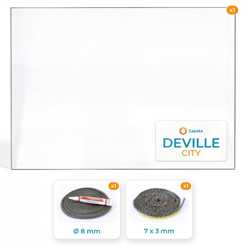 DEVILLE CITY - Paket Glas + Dichtung