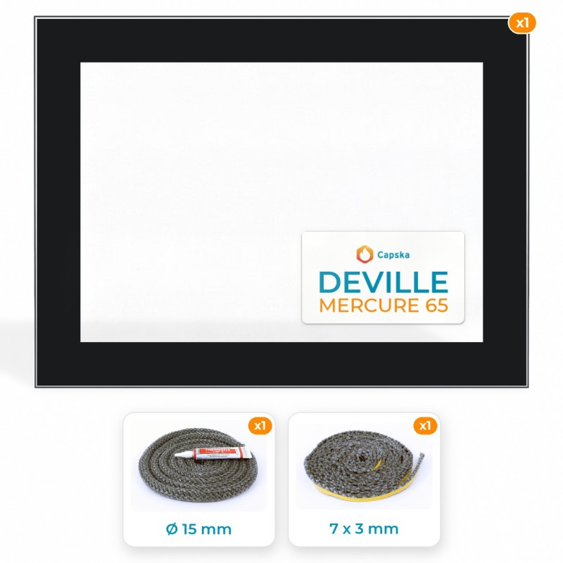 DEVILLE MERCURE 65 - Glas und Dichtungspaket