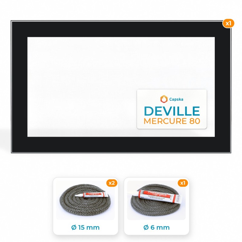 Deville MERCURE 80 Glass Panel - Order Online